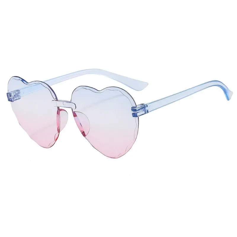 New Korean Version of Children'S Adult Peach Heart Sunglasses Trend Love Baby Sunglasses Cute Glasses Retro Sunglasses